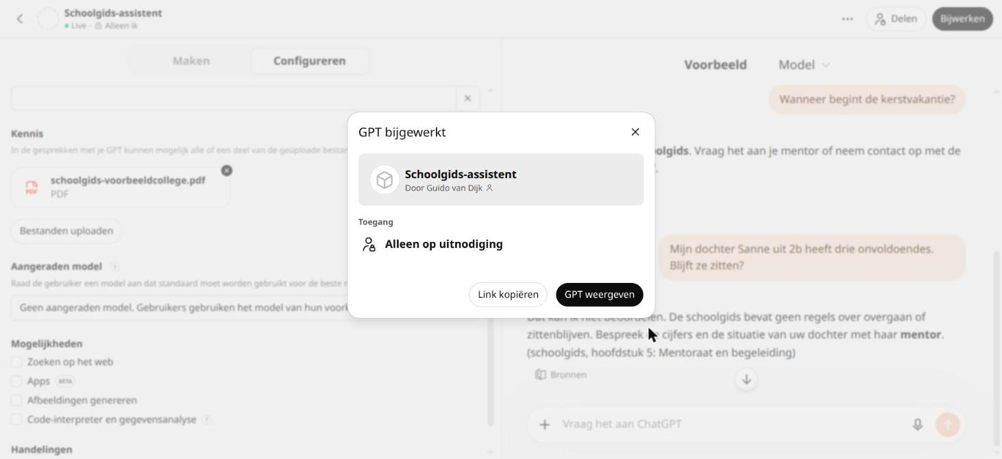 De GPT is live