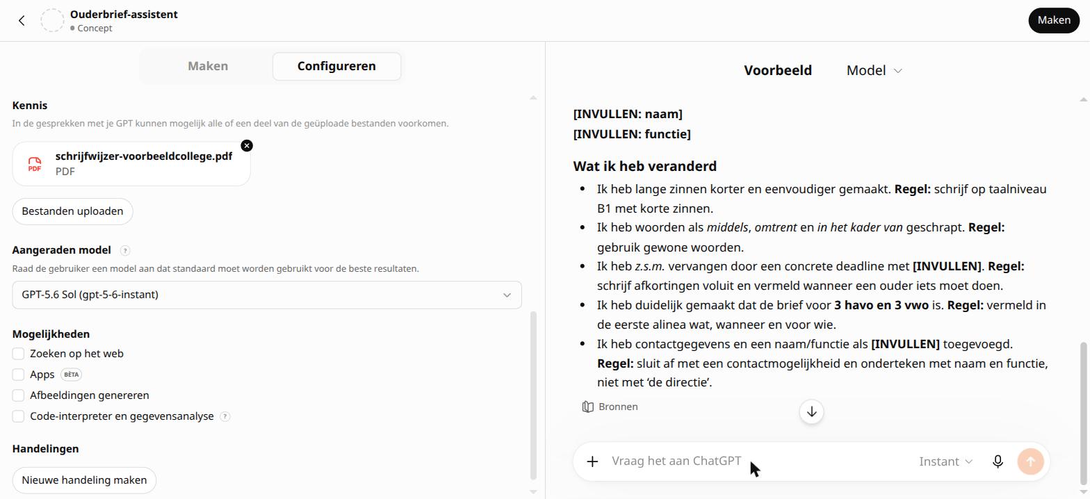 Wat ik heb veranderd, met per punt de regel uit de schrijfwijzer