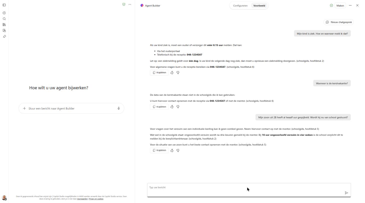 Het hele testgesprek: uit de schoolgids, niet in de schoolgids, over één leerling