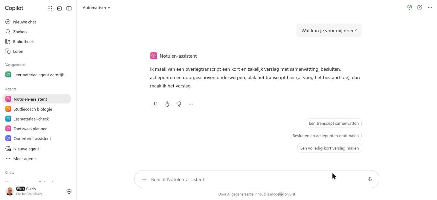 Zonder transcript: een zin uitleg en de vraag om het transcript