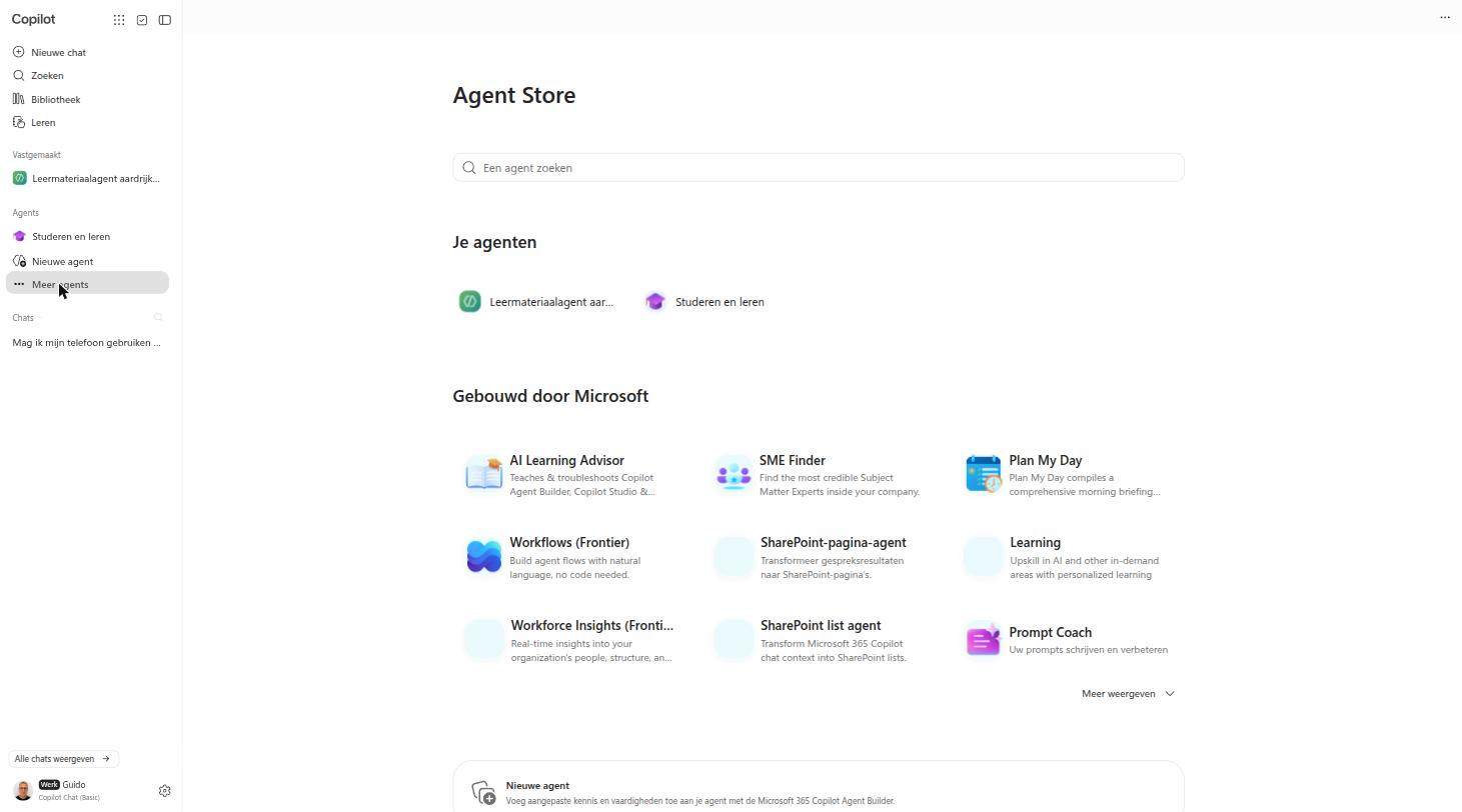 De Agent Store met je eigen agents