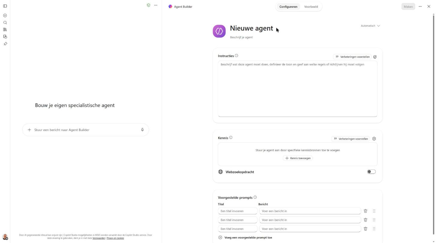 Het lege formulier Configureren
