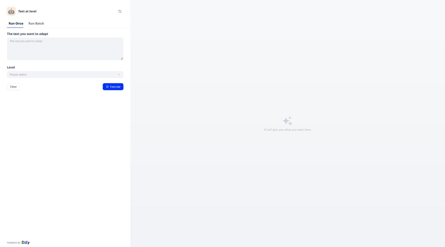 The published webapp