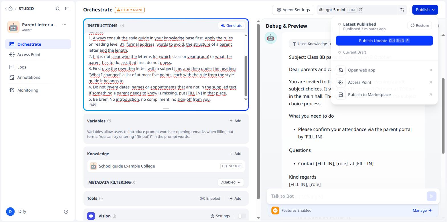 Publish Update