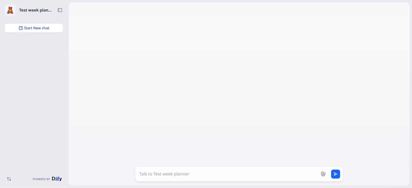The webapp, as a student sees it