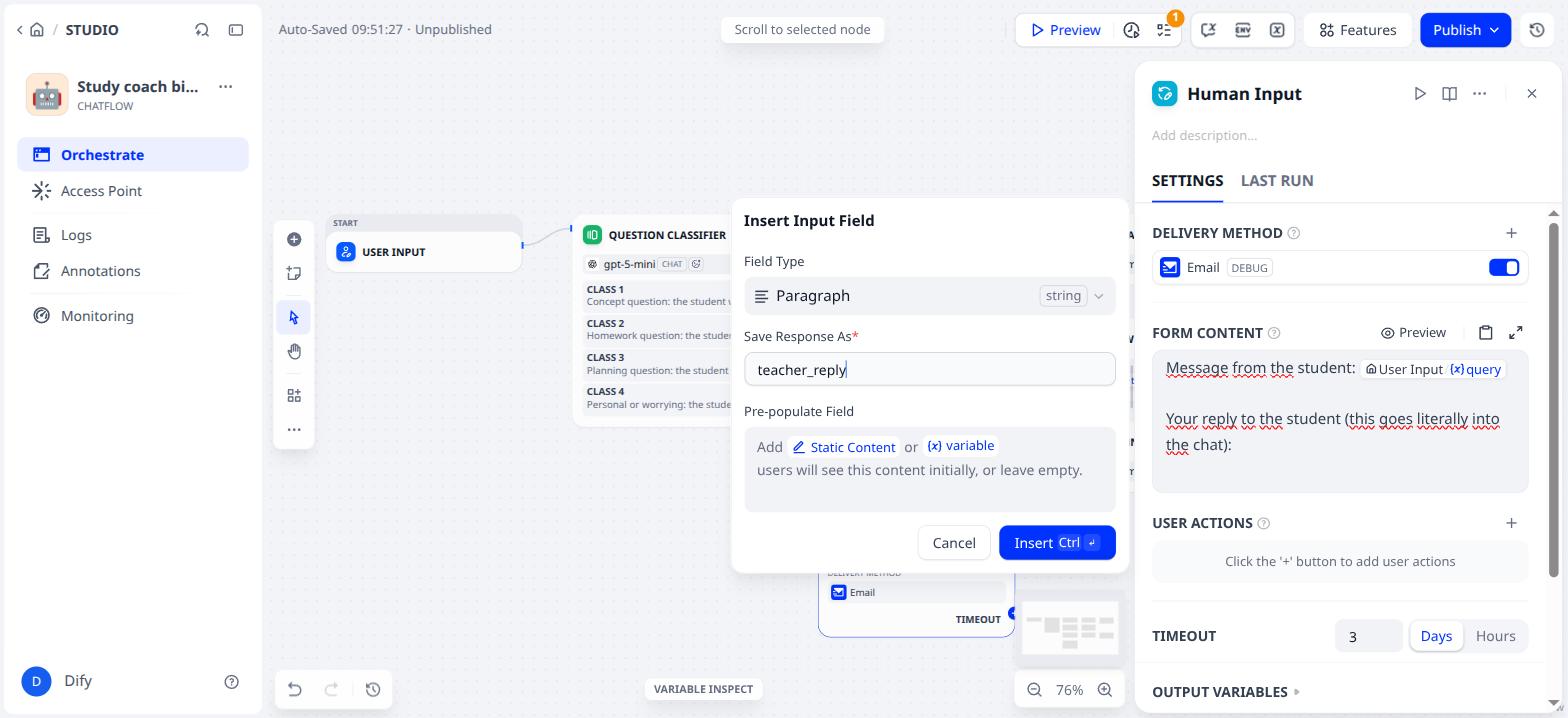 Insert Input Field