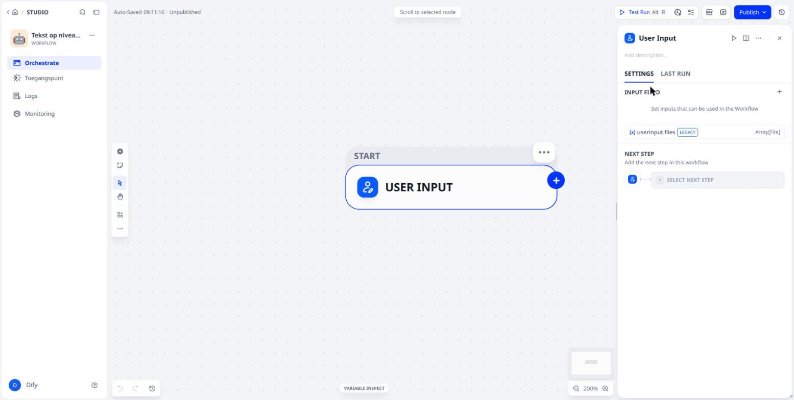 The User Input node