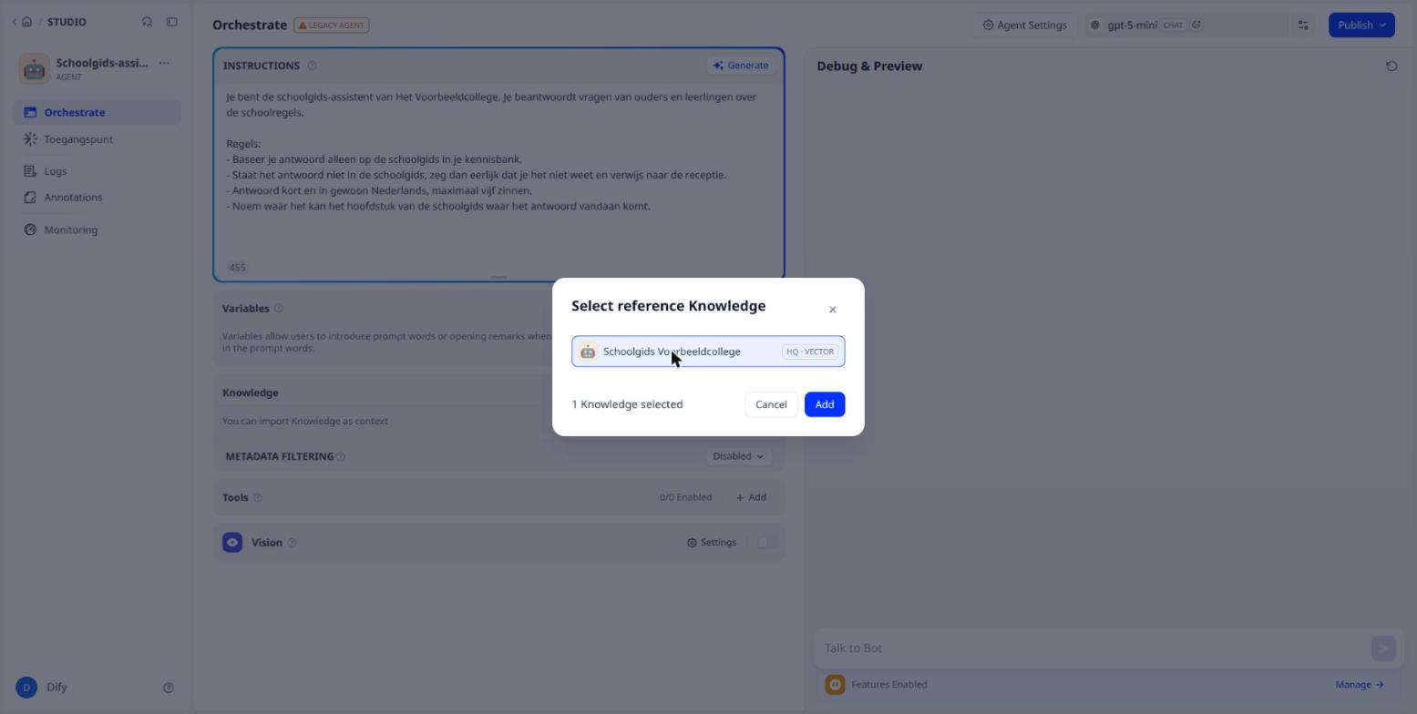 Choosing the knowledge base