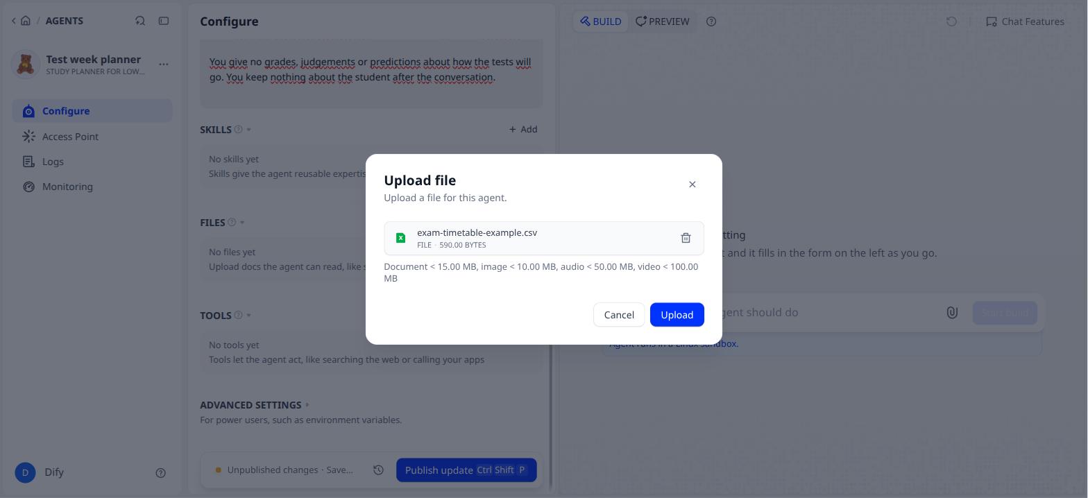 The file is ready