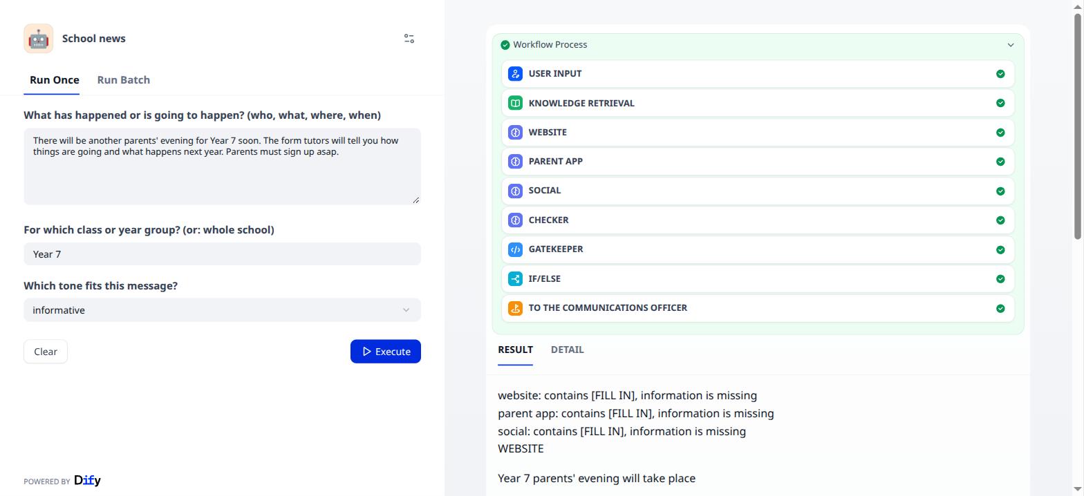 The webapp: rejected, with the reasons and the drafts