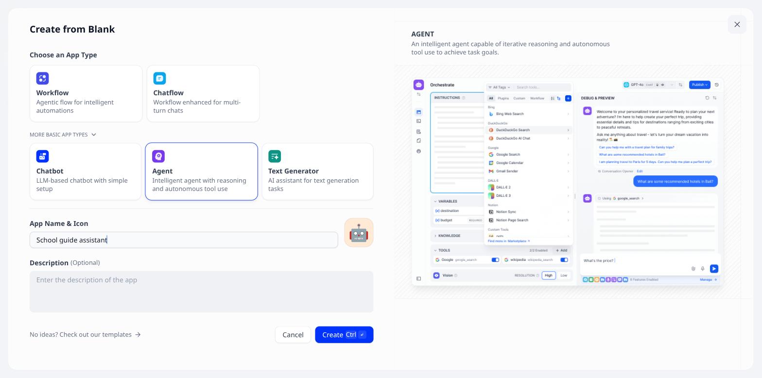 Agent chosen, name filled in