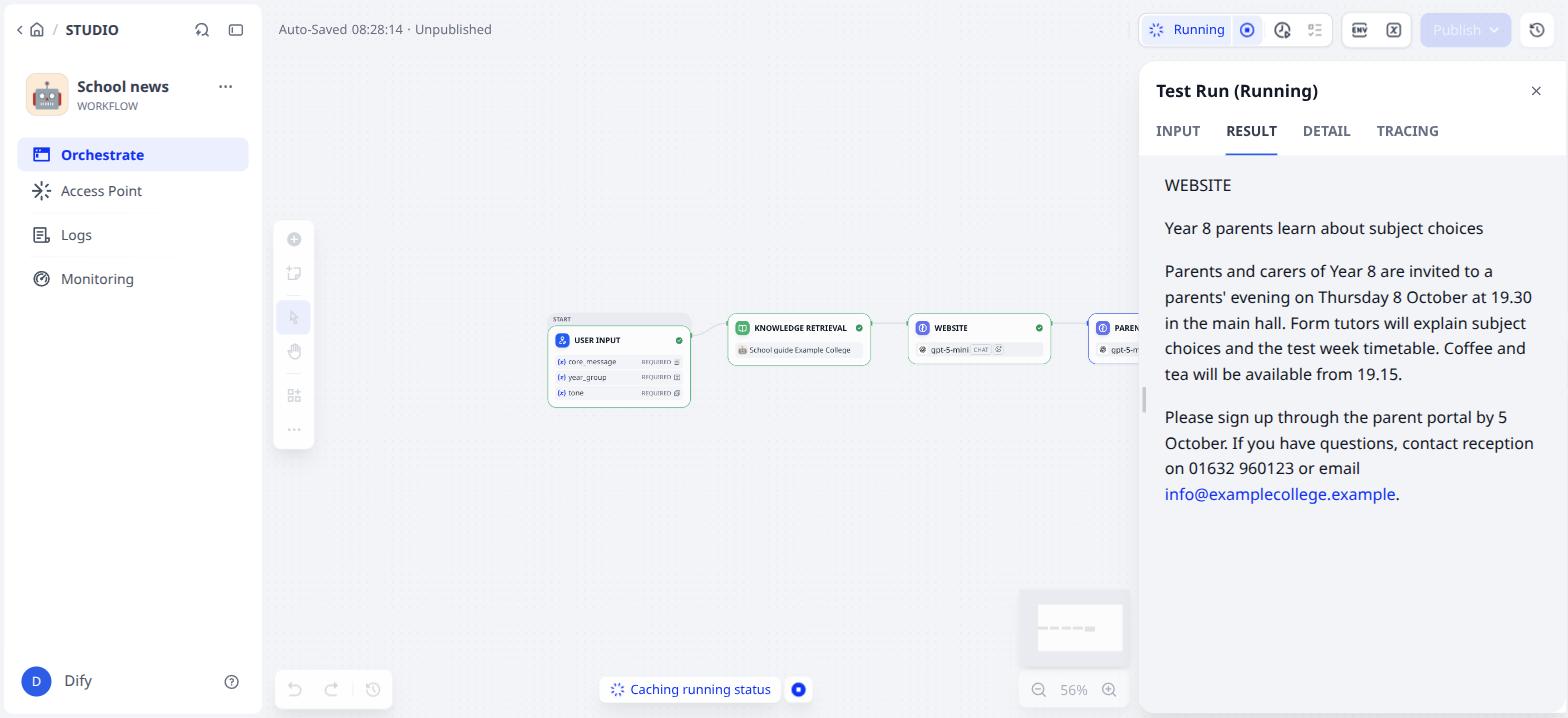 Website and Parent app are done, Social is still running
