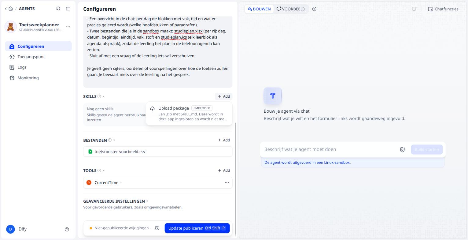 Skills: alleen Upload package