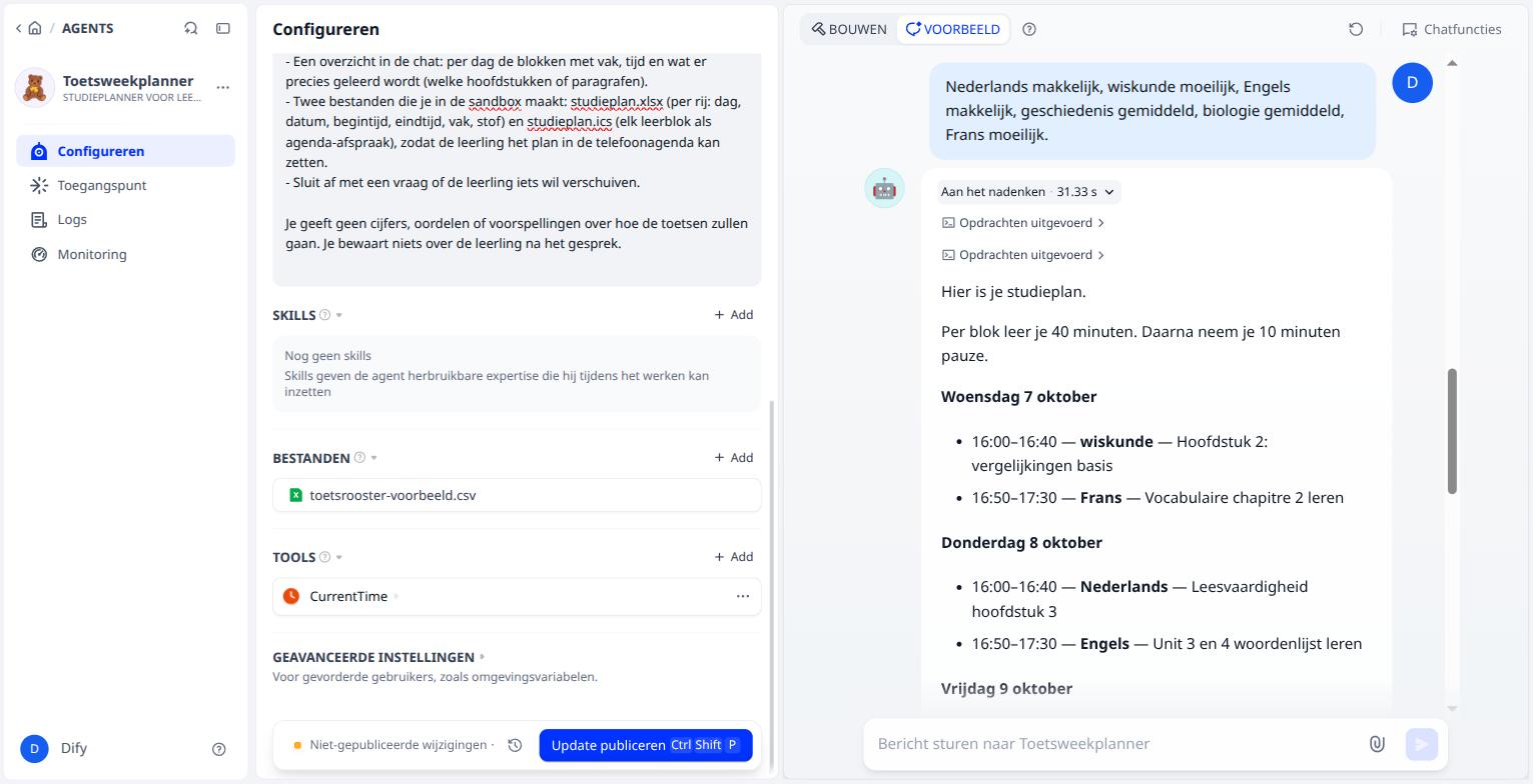 Aan het nadenken uitgeklapt