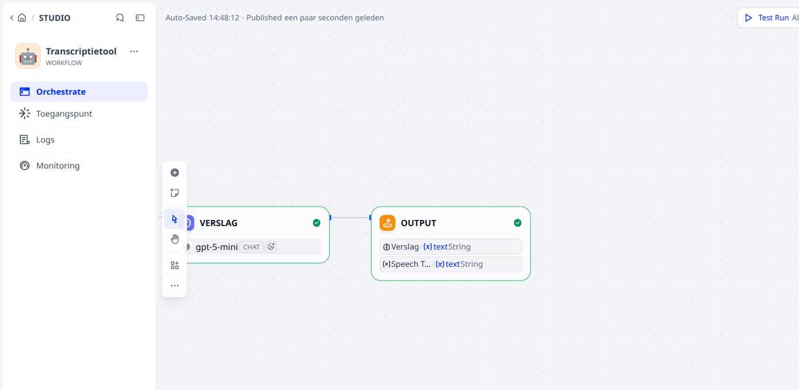 De webapp