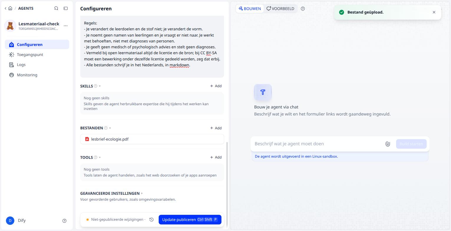 De lesbrief staat bij de bestanden