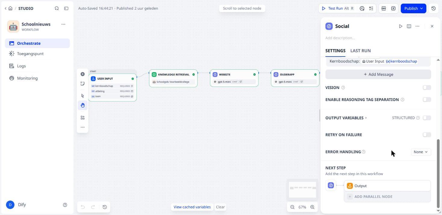 Next Step van Social: Output