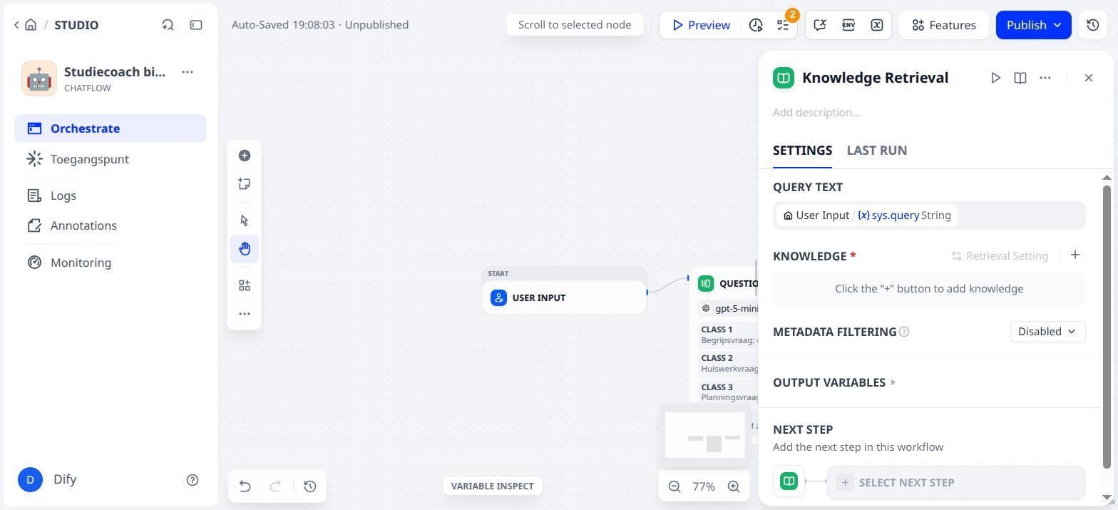Knowledge Retrieval, nog zonder kennisbank