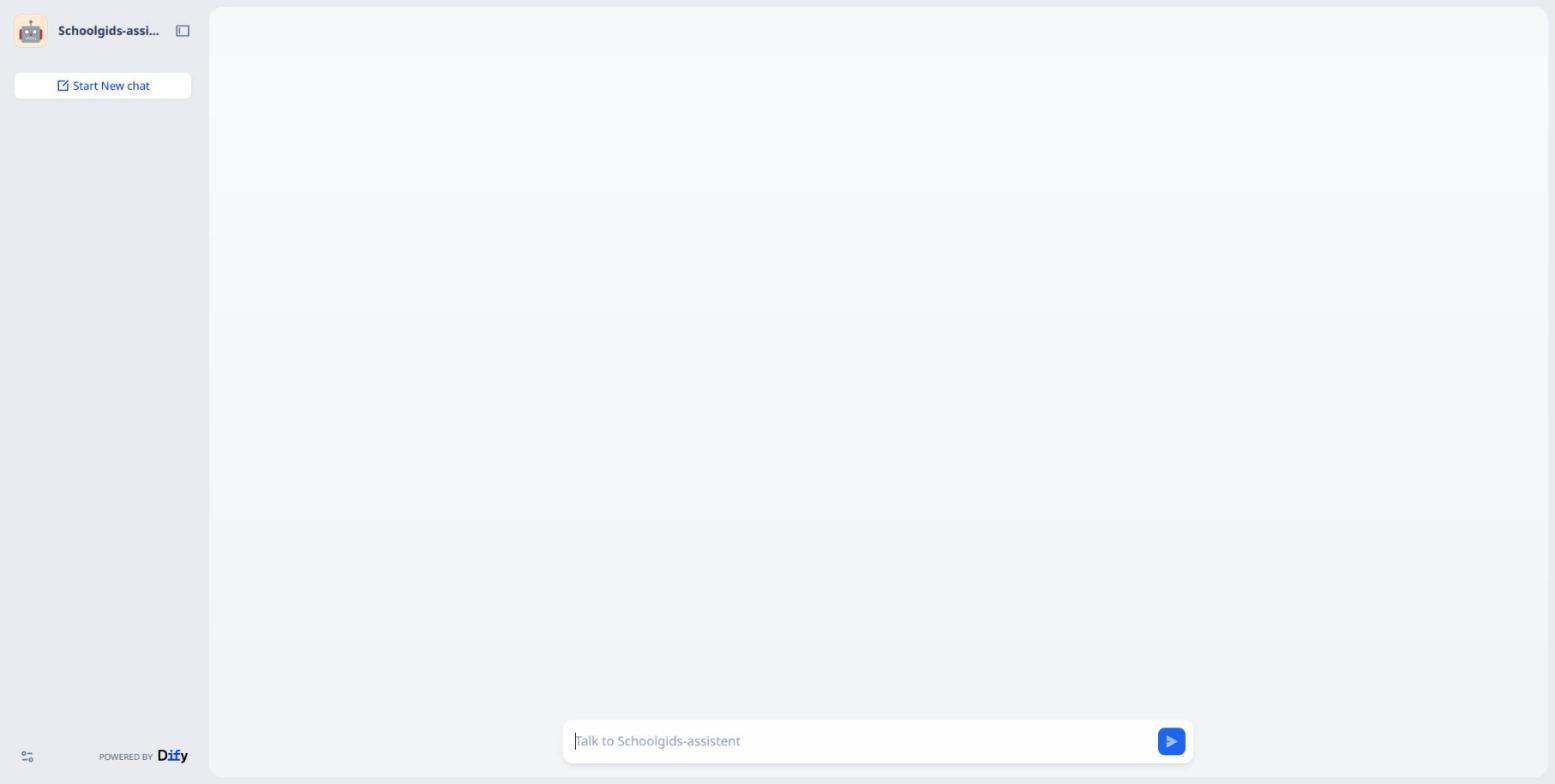 De webapp, leeg