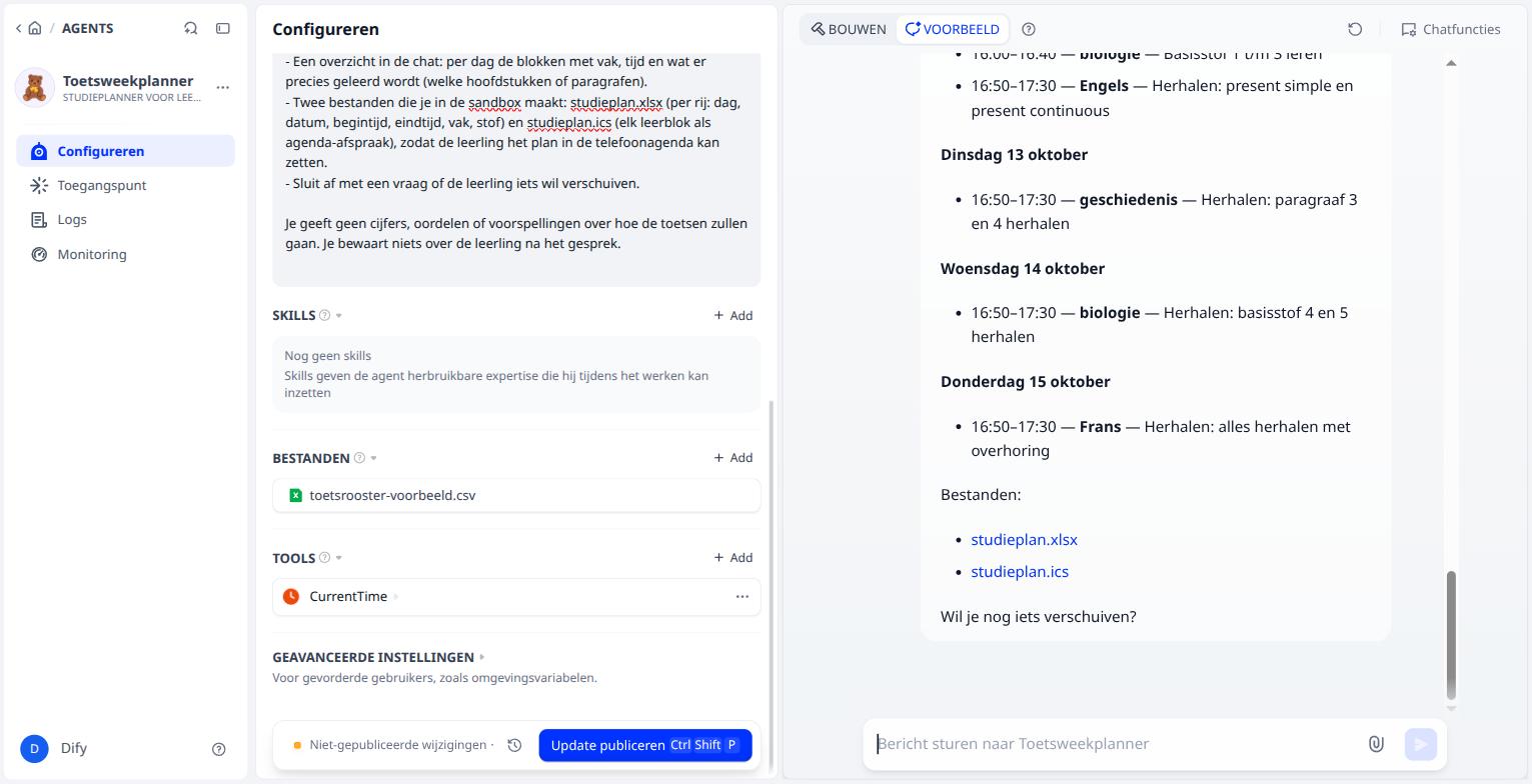 Het plan is klaar, met twee bestanden