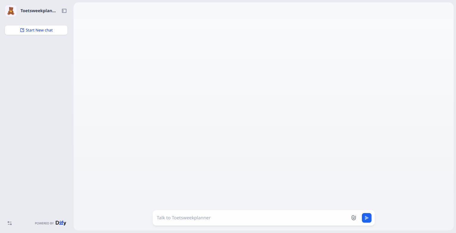 De webapp, zoals een leerling hem ziet