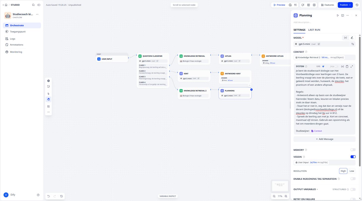 Planning klaar