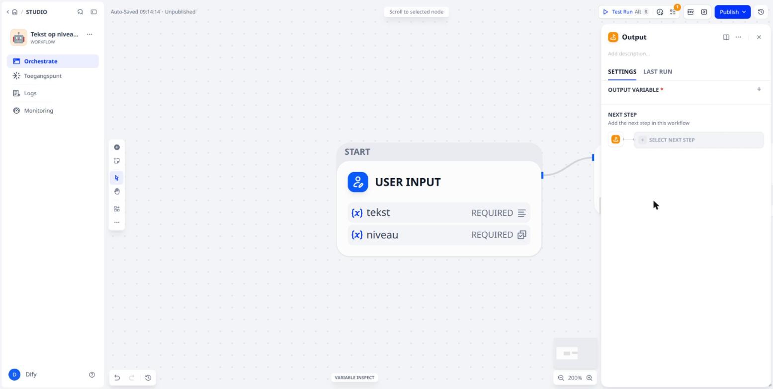 De lege Output-node