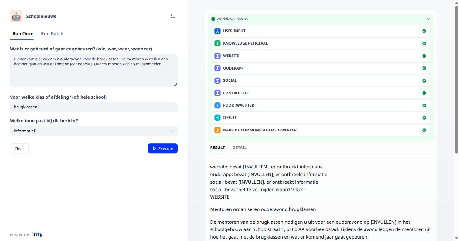 De webapp: afgekeurd, met de redenen en de concepten
