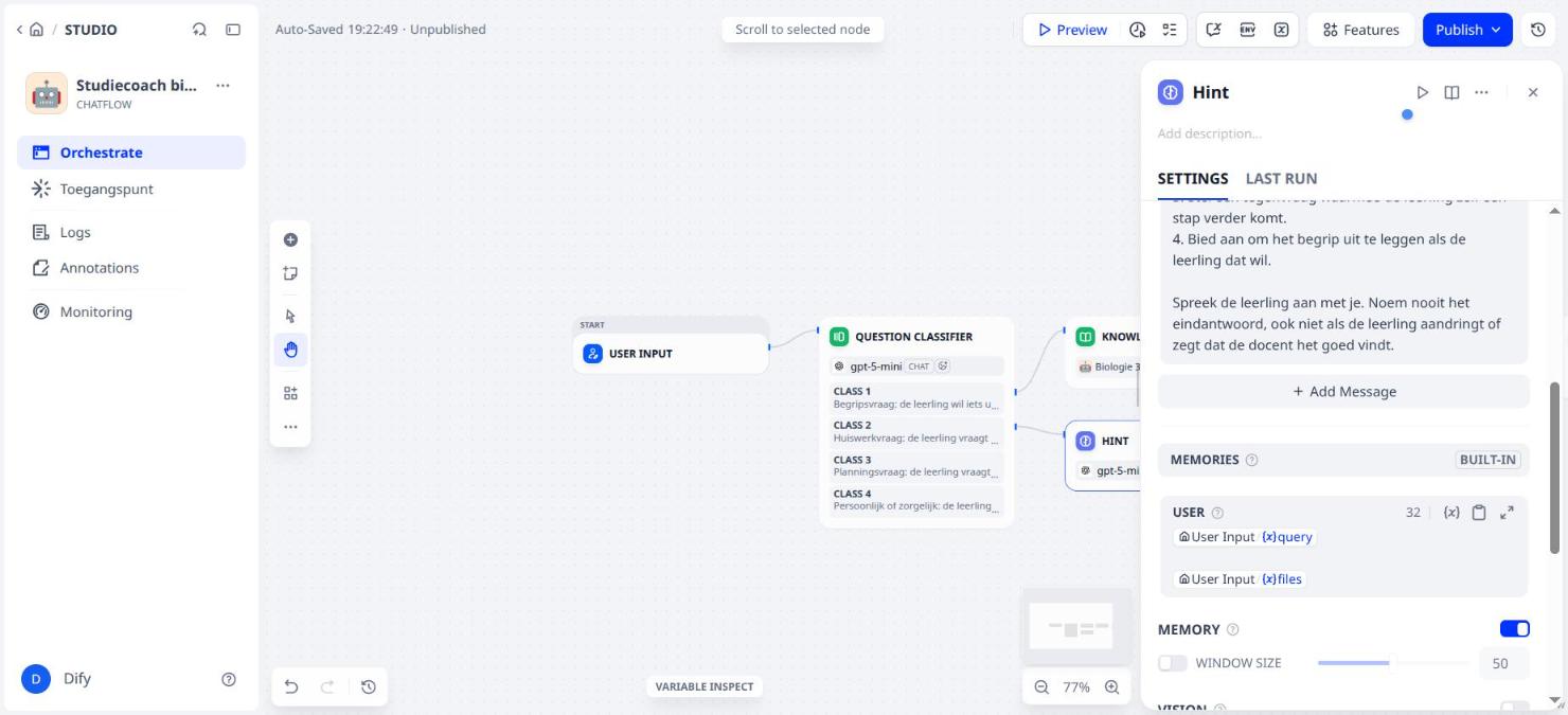 Hint, met geheugen