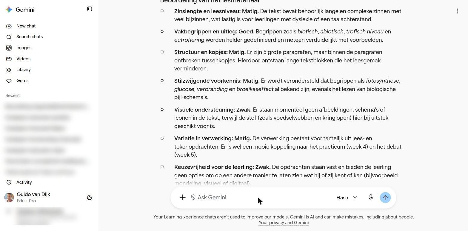 Het rapport: zeven punten met score en uitleg