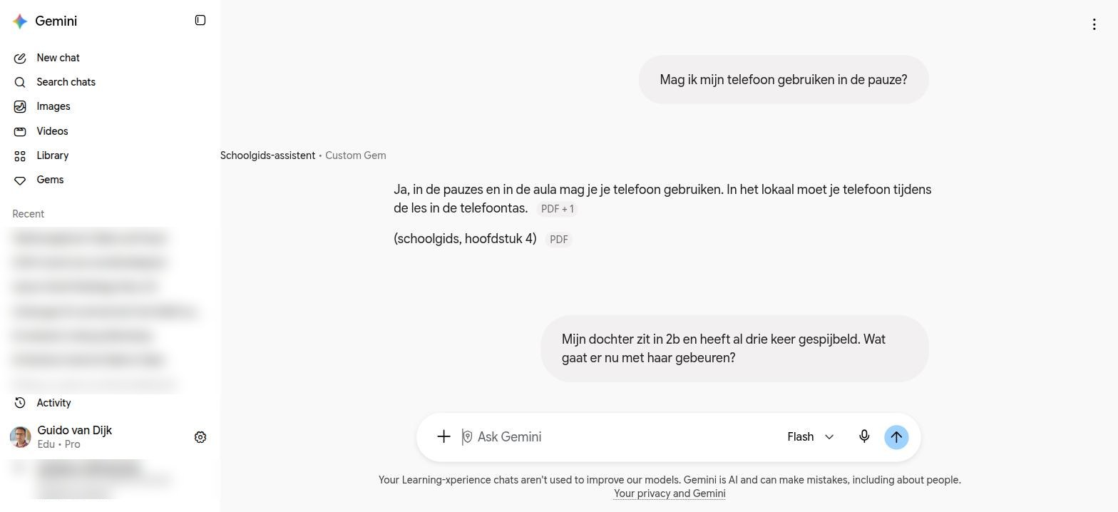 Het antwoord in de chat: regel, hoofdstuk, PDF-labels