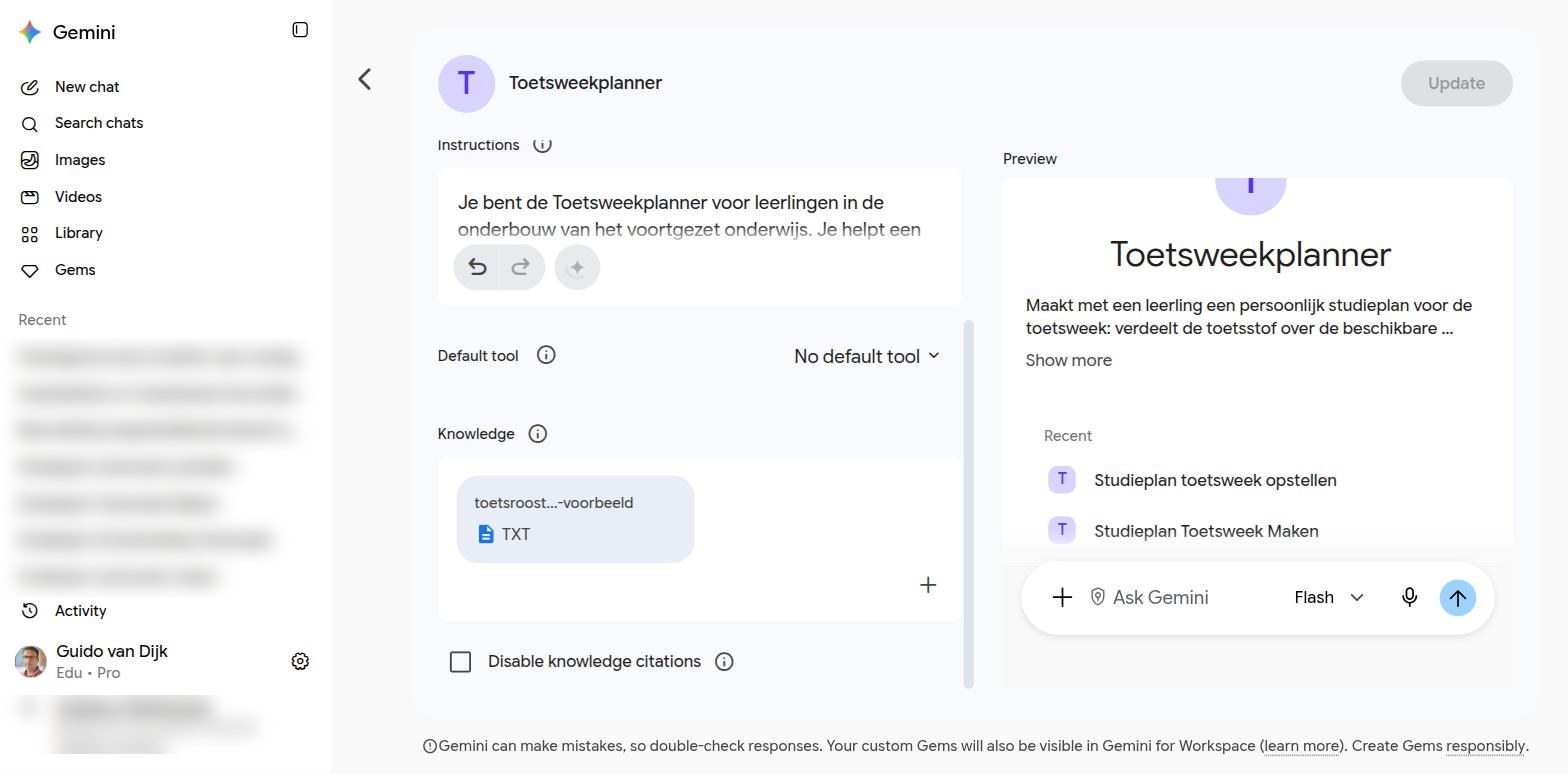 De Gem met het rooster als TXT onder Knowledge