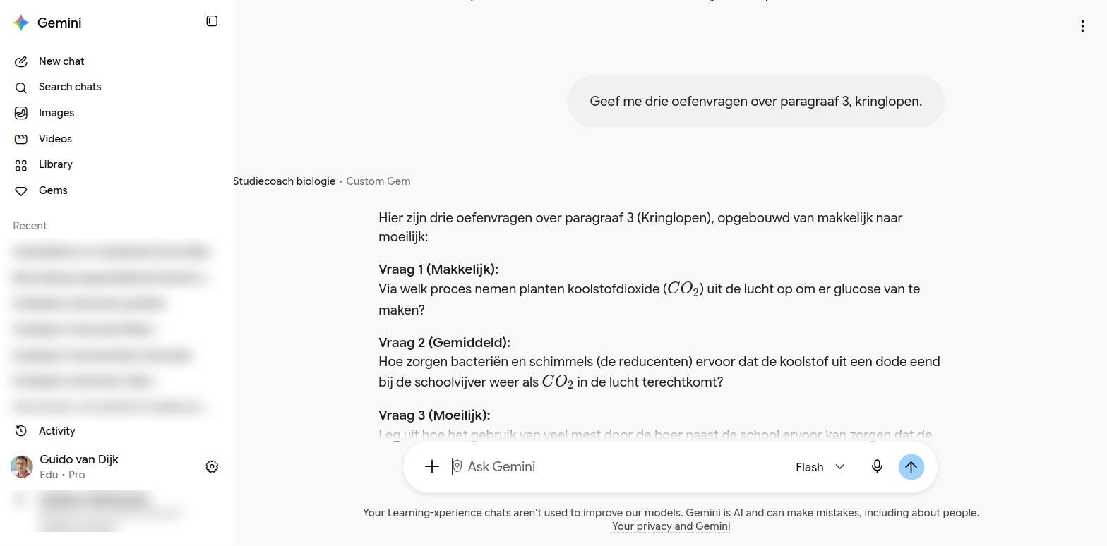 Drie oefenvragen zonder antwoorden